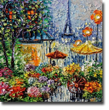 Impresionismo Painting - Paleta PARIS PAINTING con espátula